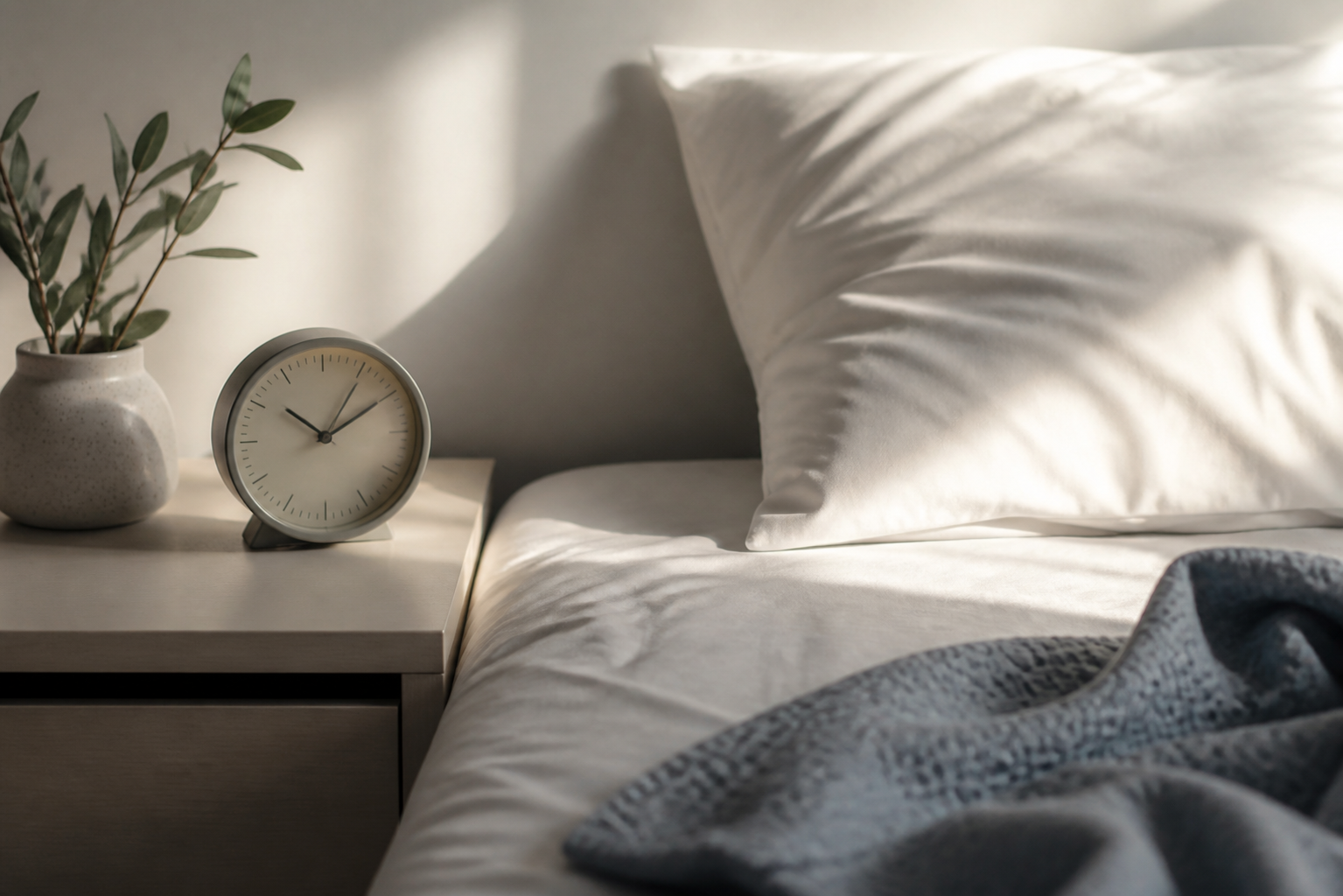 A calm bedroom scene for How Caffeine Affects Sleep